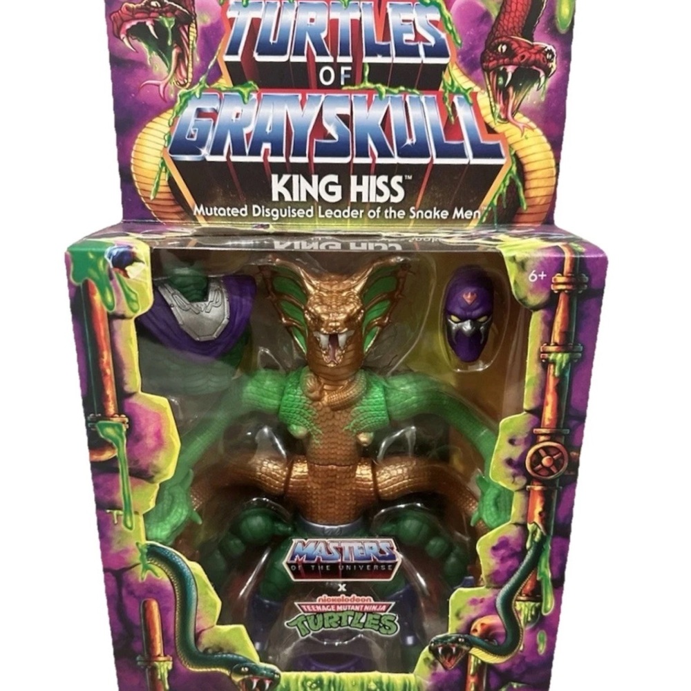 Turtles of Grayskull King Hiss Action Figure - Green and Brown